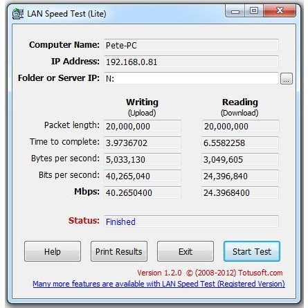 lan speed test lite connection to lst server failed