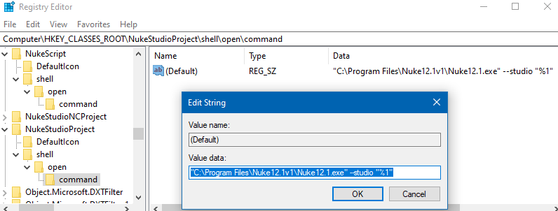 Q Setting The Default Nk Script Launchers For Nuke Nukex Foundry